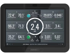 Davis Wireless Vantage Pro2, 24 hour fan aspirated radiation shield and WeatherLink console - 6253